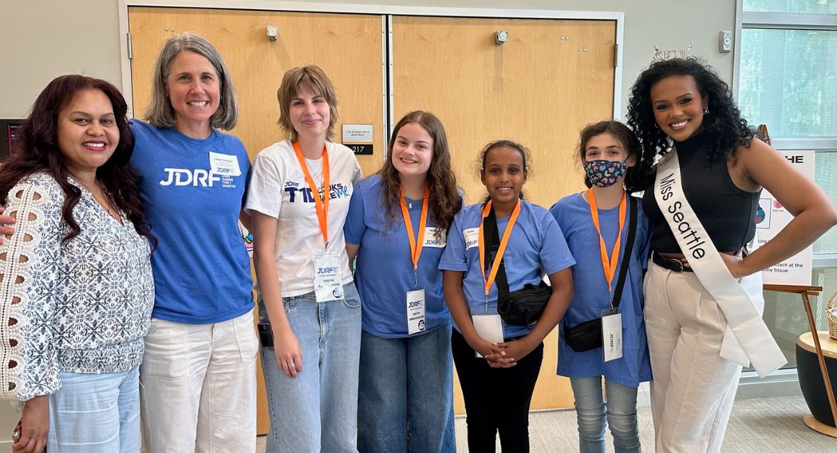 Hermona Girmay volunteering at Breakthrough T1D