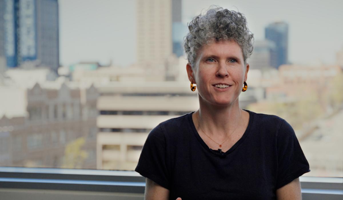 Joan Casey at office