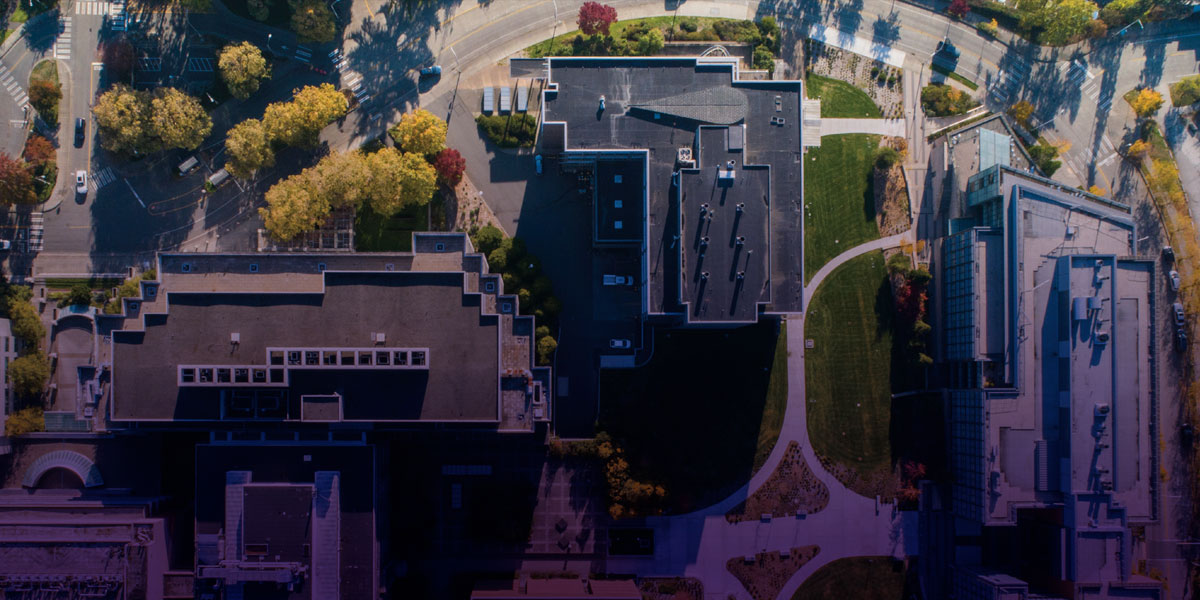 South Campus drone aerial shot